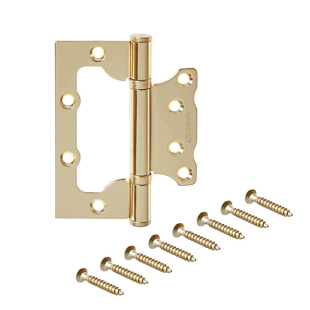 Петля накладная Apecs 100*75*2,5-B2-Steel-G-Blister